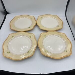 Pfaltzgraff Salad‎ Plates Villa della Luna 8.5" 2004 Kolpen Tiegreen Set of 4